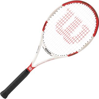 WILSON Six.One 95S Tennis Racquet   Size 4, Red/white