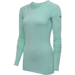 NIKE Womens Pro Essentials Hybrid 2 Long Sleeve T Shirt   Size: Xl, Arctic