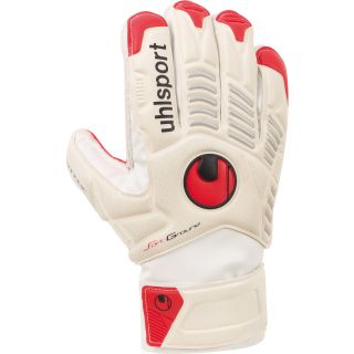 uhlsport Erognomic Soft Training Soccer Glove   Size: 3, White/red (1000336 01 