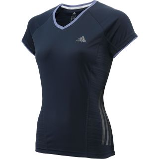 adidas Womens Supernova Short Sleeve Running T Shirt   Size: Large, Nightshadow