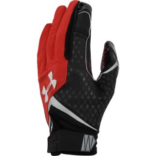 UNDER ARMOUR Adult Nitro Football Gloves   Size: Small, Red/black