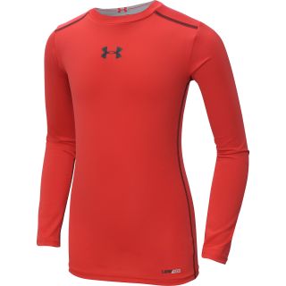 UNDER ARMOUR Boys HeatGear Sonic Fitted Long Sleeve Top   Size: Large,