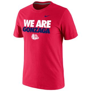 NIKE Mens Gonzage Bulldogs We Are Gonzaga Classic Short Sleeve T Shirt   Size