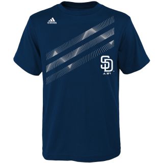 adidas Youth San Diego Padres Laser Field Short Sleeve T Shirt   Size: Medium