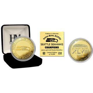 The Highland Mint Seattle Seahawks Super Bowl 48 Champions Gold Mint Coin