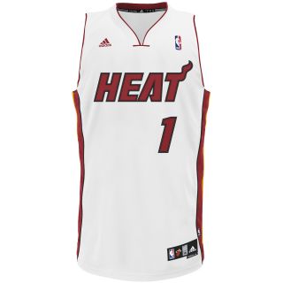 adidas Youth Miami Heat Chris Bosh Revolution 30 Swingman Home Jersey   Size: