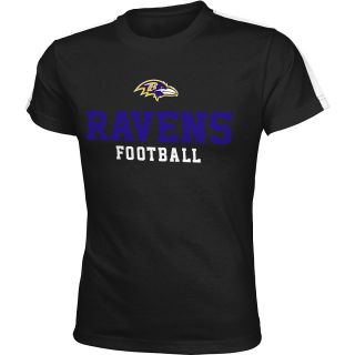 NFL Team Apparel Youth Baltimore Ravens Team Play Black T Shirt   Size: Medium,