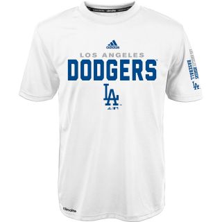adidas Youth Los Angeles Dodgers ClimaLite Batter Short Sleeve T Shirt   Size: