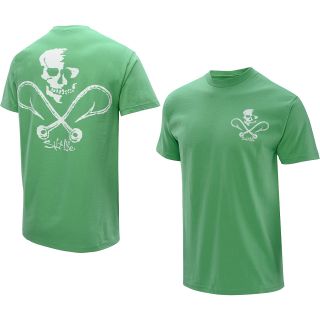 SALT LIFE Mens Skull & Hooks Short Sleeve T Shirt   Size: Xl, Green
