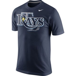 NIKE Mens Tampa Bay Rays Team Issue Woodmark Short Sleeve T Shirt   Size: