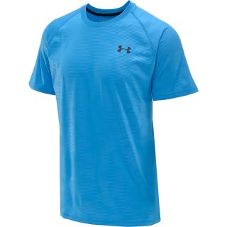 UNDER ARMOUR Mens UA Tech Embossed HeatGear T Shirt   Size Large, Electric