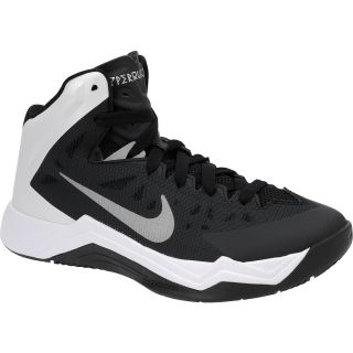 NIKE Womens Zoom Hyper Quickness Mid Basketball Shoes   Size 6, Black/white