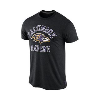 NIKE Mens Baltimore Ravens Retro Short Sleeve T Shirt   Size: 2xl, Black