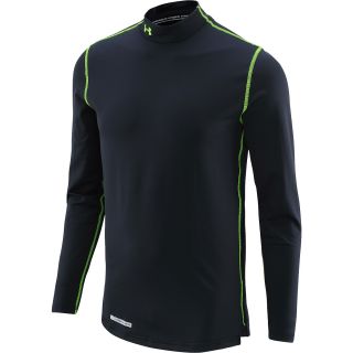 UNDER ARMOUR Mens ColdGear Fitted Long Sleeve Mock Neck Shirt   Size: Large,