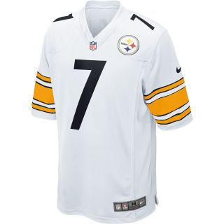 NIKE Mens Pittsburgh Steelers Ben Roethlisberger Game White Jersey   Size: