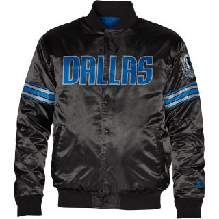 Dallas Mavericks Logo Black Jacket (STARTER)   Size: Large, Black