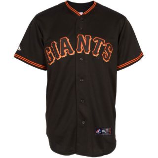 Majestic Athletic San Francisco Giants Blank Replica Black Jersey   Size: