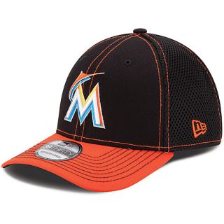 NEW ERA Mens Miami Marlins Two Tone Neo 39THIRTY Stretch Fit Cap   Size: S/m,