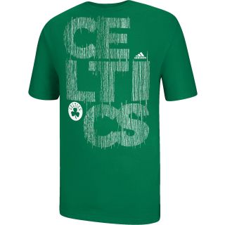 adidas Mens Boston Celtics Written Out Short Sleeve T Shirt   Size: Xl, Green