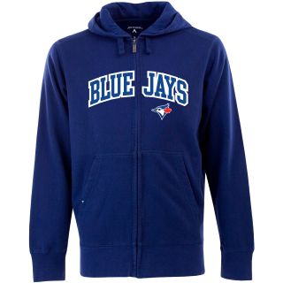 Antigua Mens Toronto Blue Jays Full Zip Hooded Applique Sweatshirt   Size: