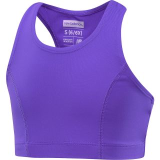 NEW BALANCE Girls Basic Sports Bra   Size Medium, Purple