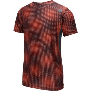 NEW BALANCE Boys True Base Printed Short Sleeve T Shirt   Size: Small, Orange