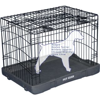 Pet Gear Travel Lite Steel Crate   Size: 30, Black (TL5930BK)