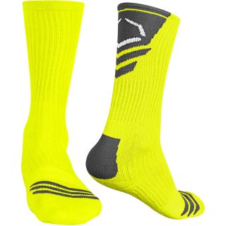 EVOSHIELD Performance Crew Socks   Size: Large, Neon Yellow