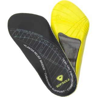 SOF SOLE Womens Plantar Fasciitis Orthotic Insoles   Size: 610, Black