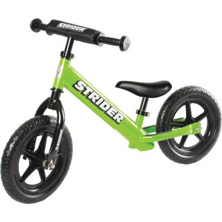 Strider 12 Sport No Pedal Balance Bike, Green (ST S4GN)