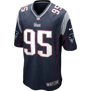 NIKE Mens New England Patriots Chandler Jones Elite Replica Game Team Color