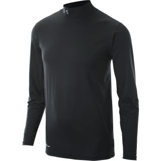 UNDER ARMOUR Mens ColdGear Fitted Golf Mock   Size: 2xl, Black/graphite