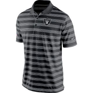 NIKE Mens Oakland Raiders Pre Season Polo Shirt   Size: Medium, Black/silver