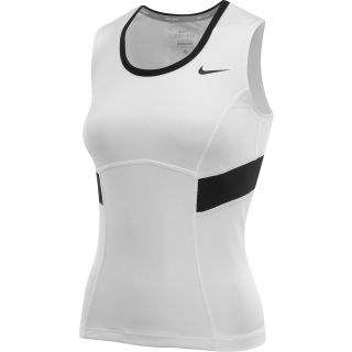 NIKE Womens Border Tennis Tank Top   Size: XS/Extra Small, White/black