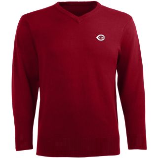Antigua Mens Cincinnati Reds Ambassador Knit V Neck Sweater   Size: XL/Extra