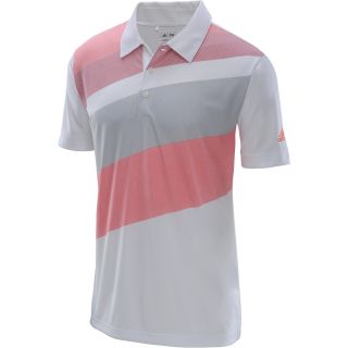adidas Mens CLIMALITE Angular Print Short Sleeve Golf Polo   Size: Large,