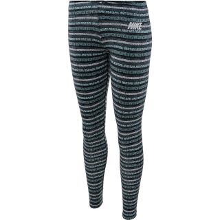 NIKE Womens Leg A See Printed Tights   Size: Large, Jade/white