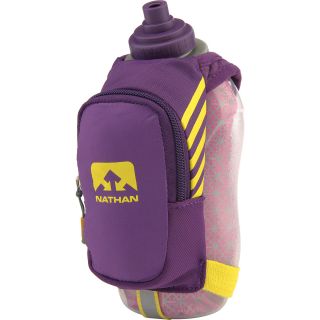 NATHAN SpeedDraw Plus Insulated Flask with Hand Strap   Size: 18oz, Purple
