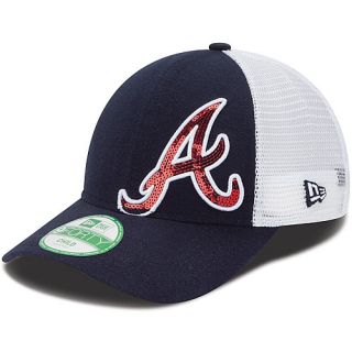 NEW ERA Youth Atlanta Braves Sequin Shimmer 9FORTY Adjustable Cap   Size: Youth,