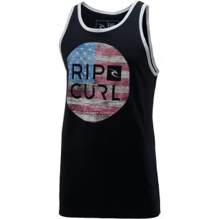 RIP CURL Mens South Seas Ringer Tank Top   Size: Large, Red