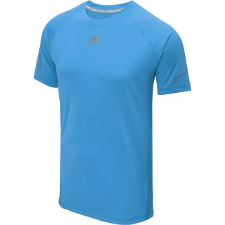 adidas Mens Climacool Run Short Sleeve T Shirt   Size: Large, Solar Blue