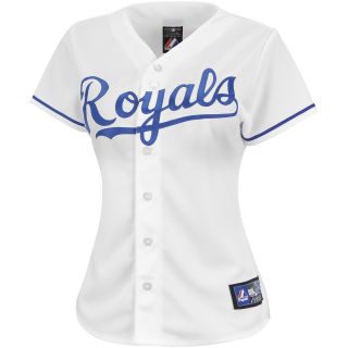 Majestic Athletic Kansas City Royals Blank Womens Replica Home Jersey   Size