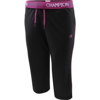 CHAMPION Womens Vapor PowerTrain Knee Pants   Size: Mediumreg, Black/magenta
