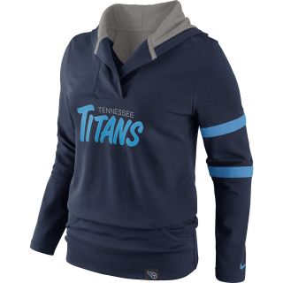 NIKE Womens Tennessee Titans Play Action Hooded Top   Size Small, College