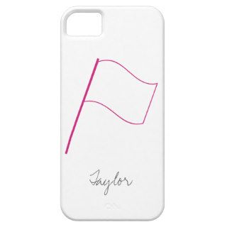 Cute Modern Colorguard Flag Silhouette iPhone 5 Cases