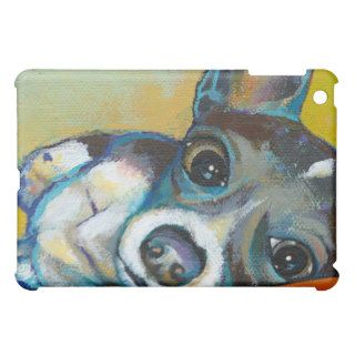 Chihuahua dog art   adorable fun portrait painting iPad mini covers