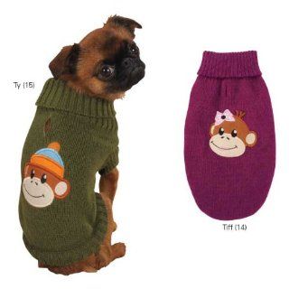 East Side Collection ZM3886 06 15 Monkey Business Sweater for Dogs, Teacup Ty : Pet Sweaters : Pet Supplies