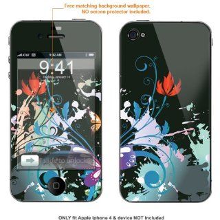 Matte Protective Decal Skin Sticker (Matte Finish) for Apple Iphone 4 & 4S case cover MAT_iphone4 539: Cell Phones & Accessories