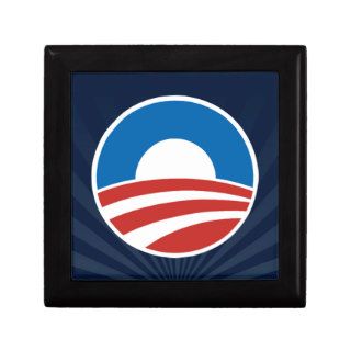 Obama O Logo with Blue Trinket Box