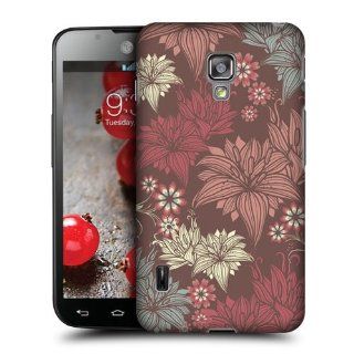 Head Case Designs Medium Taupe Botanical Ornament Hard Back Case Cover for LG Optimus L7 II Dual P715: Cell Phones & Accessories